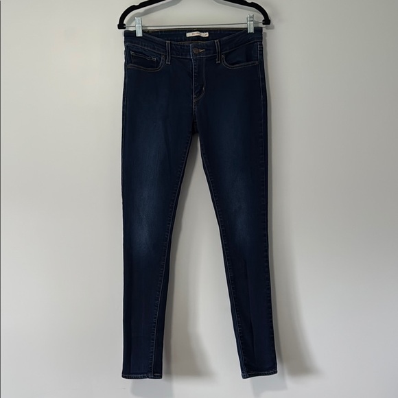 Levi’s Dark Blue 711 Skinny Filiforme Jeans - Picture 1 of 4